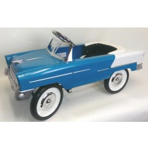 1955 Classic Convertible Pedal Car | Aqua & White